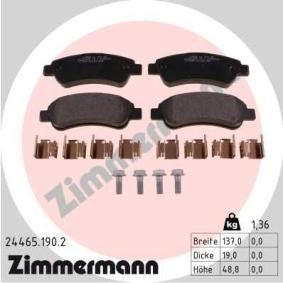 Köp Bromsbelägg av ZIMMERMANN 24465.190.2 till det låga priset 566,94 kr