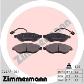 Köp Bromsbelägg av ZIMMERMANN 24468.190.1 till det låga priset 645,55 kr