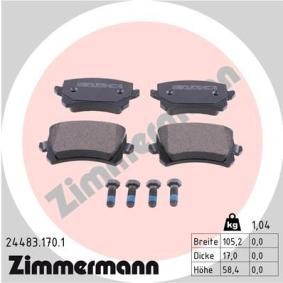 Bremsbeläge 24483.170.1 für Alhambra (7V8, 7V9) für 50,12 CHF