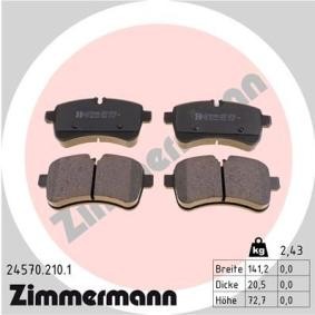 Köp Bromsbelägg av ZIMMERMANN 24570.210.1 till det låga priset 575,83 kr