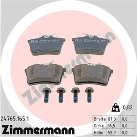 Acquista Kit pastiglie freni da ZIMMERMANN 24765.165.1 a buon mercato per soli 54,13 €