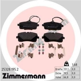 Acquista Kit pastiglie freni da ZIMMERMANN 25328.195.2 a buon mercato per soli 68,11 €