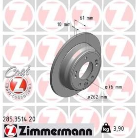 Bremsscheibe 285.3514.20 von ZIMMERMANN günstig für 45,97 € online kaufen