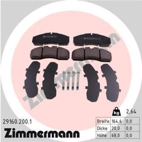 Köp Bromsbelägg av ZIMMERMANN 29160.200.1 till det låga priset 690,73 kr