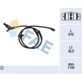 Kjøp Sensor, ABS av FAE 78015 til den lave prisen 462,84 NOK