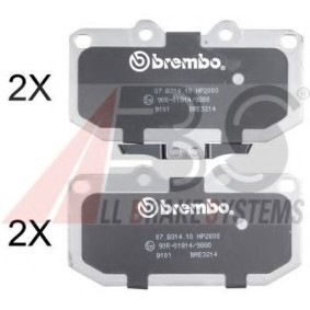 Comprar Juego de pastillas de freno de A.B.S. 37128S a bajo precio de 158,43 €