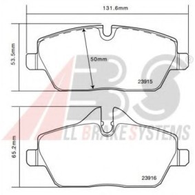 Achetez des Plaquettes de frein A.B.S. 37434S à prix pour 163,09 €