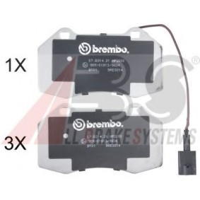 Compre Pastilhas de travão da A.B.S. 37688S a um preço baixo por 136,34 €