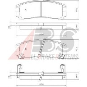 Acquista Kit pastiglie freni da A.B.S. 37014 OE a buon mercato per soli 40,45 €