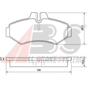 Acquista Kit pastiglie freni da A.B.S. 37124 OE a buon mercato per soli 41,03 €