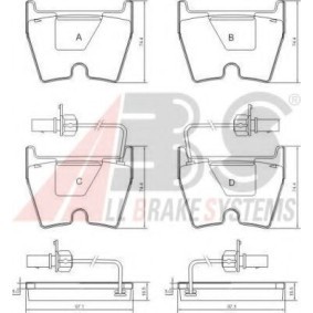 Acquista Kit pastiglie freni da A.B.S. 37367 OE a buon mercato per soli 166,14 €