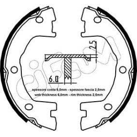 Comprar Zapata de freno de mano de CIFAM 153-097 a bajo precio de 70,88 €