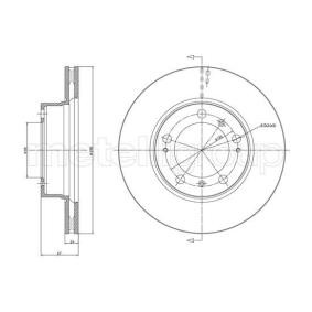 Bremsscheibe für PORSCHE von CIFAM