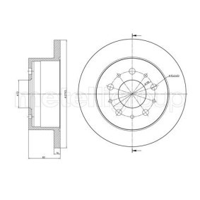 Bremsscheibe 800-731 von CIFAM günstig für 55,90 € online kaufen