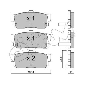 Bremsscheibe 800-907C für MITO (955) für 61,38 CHF