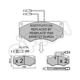 Acquista Kit pastiglie freni da CIFAM 822-014-5 a buon mercato per soli 45,79 €