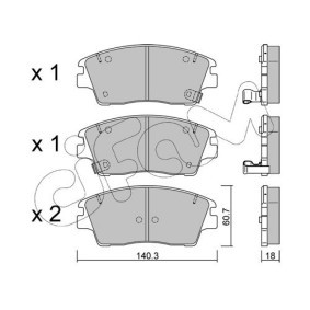 Bremsbeläge 822-018-1 von CIFAM günstig für 26,52 € online kaufen