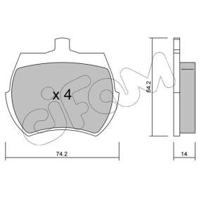 Bremsbeläge 822-019-0 für TRIUMPH