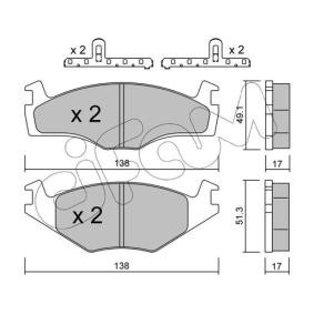 Bremsbeläge 822-045-2K von CIFAM günstig für 22,96 € online kaufen