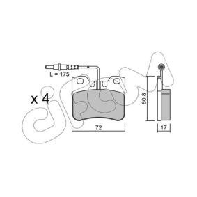 Bremsbeläge 822-060-1 von CIFAM günstig für 70,62 € online kaufen