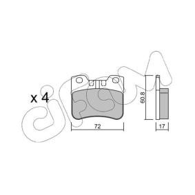 Bremsbeläge 822-060-2 von CIFAM günstig für 67,67 € online kaufen