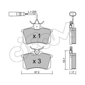 Bremsbeläge 822-100-3 von CIFAM günstig für 86,42 € online kaufen