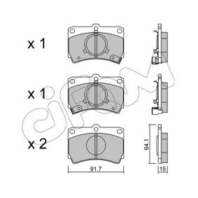 Bremsbeläge 822-103-0 von CIFAM günstig für 26,29 € online kaufen