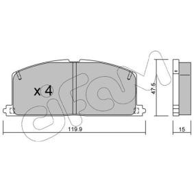 Acquista Kit pastiglie freni da CIFAM 822-108-0 a buon mercato per soli 20,60 €