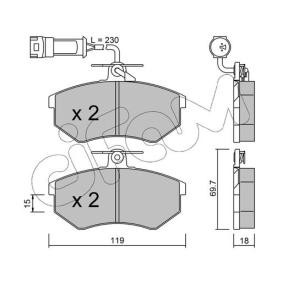 Acquista Kit pastiglie freni da CIFAM 822-148-4 a buon mercato per soli 43,63 €