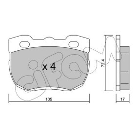Bremsbeläge 822-177-1 von CIFAM günstig für 29,75 € online kaufen