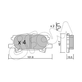 Acquista Kit pastiglie freni da CIFAM 822-185-1 a buon mercato per soli 34,38 €