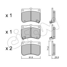 Bremsbeläge 822-197-0 von CIFAM günstig für 28,32 € online kaufen
