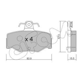 Bremsbeläge 822-199-0 von CIFAM günstig für 71,22 € online kaufen