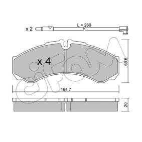 Acquista Kit pastiglie freni da CIFAM 822-212-7K a buon mercato per soli 90,07 €
