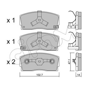 Achetez des Plaquettes de frein CIFAM 822-240-0 à prix pour 26,87 €