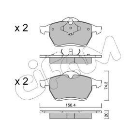 Bremsbeläge für SEAT von CIFAM