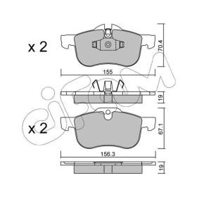 Achetez des Plaquettes de frein CIFAM 822-307-0 à prix pour 82,19 €