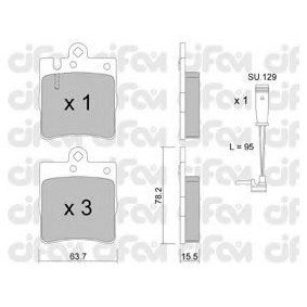Bremsbeläge 822-344-1K von CIFAM günstig für 52,41 € online kaufen
