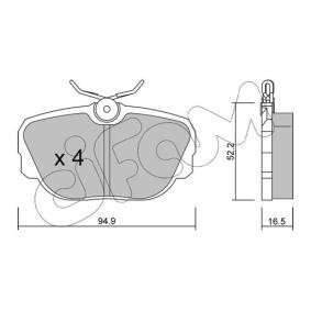 Bremsbeläge 822-351-0 von CIFAM günstig für 27,60 € online kaufen