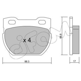 Bremsbeläge 822-354-1 von CIFAM günstig für 79,99 € online kaufen