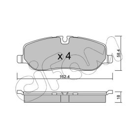 Achetez des Plaquettes de frein CIFAM 822-369-0 à prix pour 27,47 €