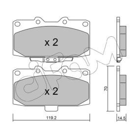 Bremsbeläge für SUBARU von CIFAM