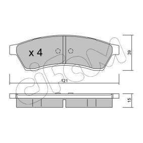 Achetez des Plaquettes de frein CIFAM 822-510-0 à prix pour 44,02 €