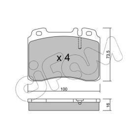 Bremsbeläge 822-667-1 von CIFAM günstig für 52,01 € online kaufen