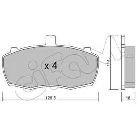 Achetez des Plaquettes de frein CIFAM 822-692-0 à prix pour 34,41 €