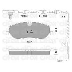 Bremsbeläge 822-693-2K von CIFAM günstig für 67,44 € online kaufen
