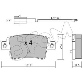 Bremsbeläge 822-705-1 für ABARTH