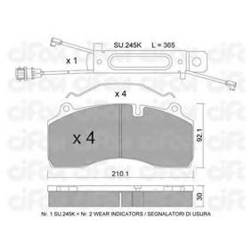 Acquista Kit pastiglie freni da CIFAM 822-807-0K a buon mercato per soli 245,37 €