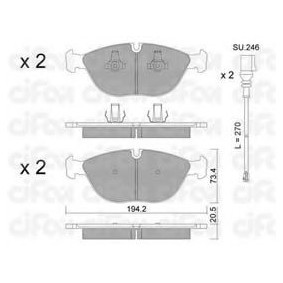 Achetez des Plaquettes de frein CIFAM 822-828-0K à prix pour 99,03 €