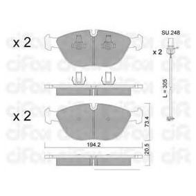 Bremsbeläge 822-828-2K von CIFAM günstig für 102,44 € online kaufen